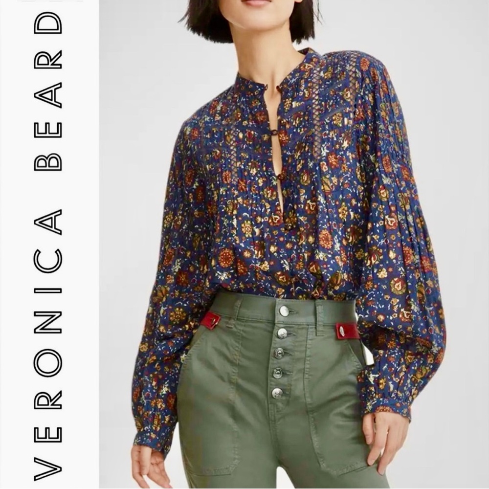 Veronica Beard Blue Floral Women's Top Sold Out!